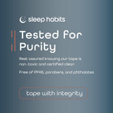SleepHabits uso nocturno de tiras nasales para flujo de aire suave