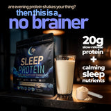 SleepProtein: etiqueta 20 g de proteína para dormir mejor.