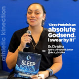 SleepProtein textura cremosa sin azúcar: experiencia suave para cerrar el día.