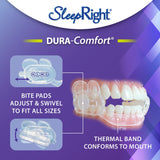Uso nocturno: SleepRight para dormir con ajuste cómodo.