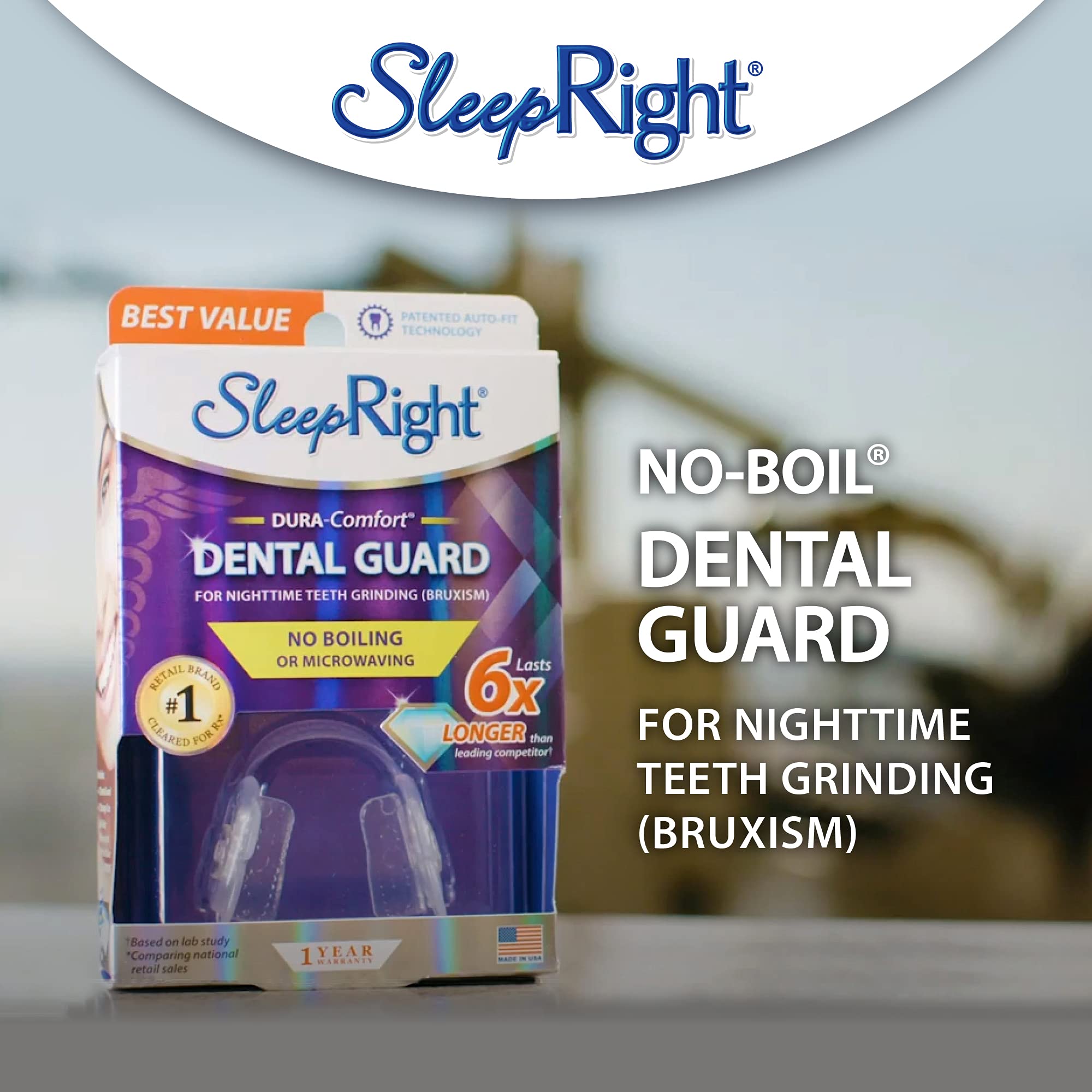 Primer plano de SleepRight Dura-Comfort mostrando ajuste sin hervir.