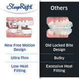 SleepRight Snore Aid diseño compacto para viajes nocturnos