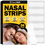 SleepSloth Nasal Strips muestran apertura nasal para un sueño cómodo contra congestión