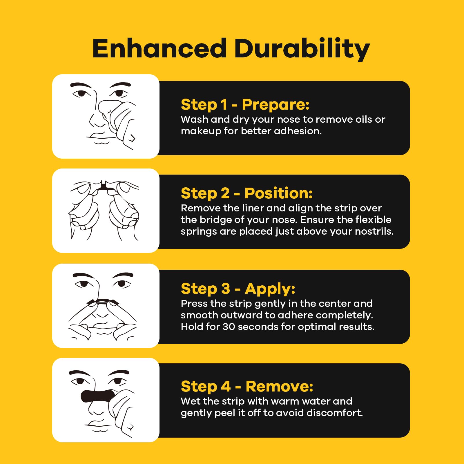 SleepSloth Nasal Strips durabilidad y adherencia confiable en distintas circunstancias