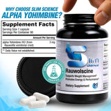 Slim Science Rauwolscine Yohimbine HCL: cápsulas en mano para concentrarse