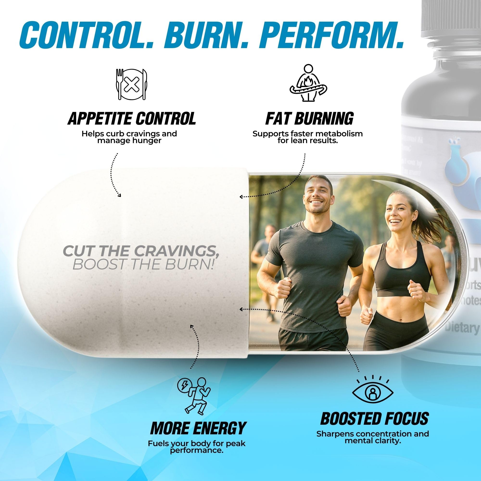 Slim Science Rauwolscine Yohimbine HCL: etiqueta clara con beneficios para foco
