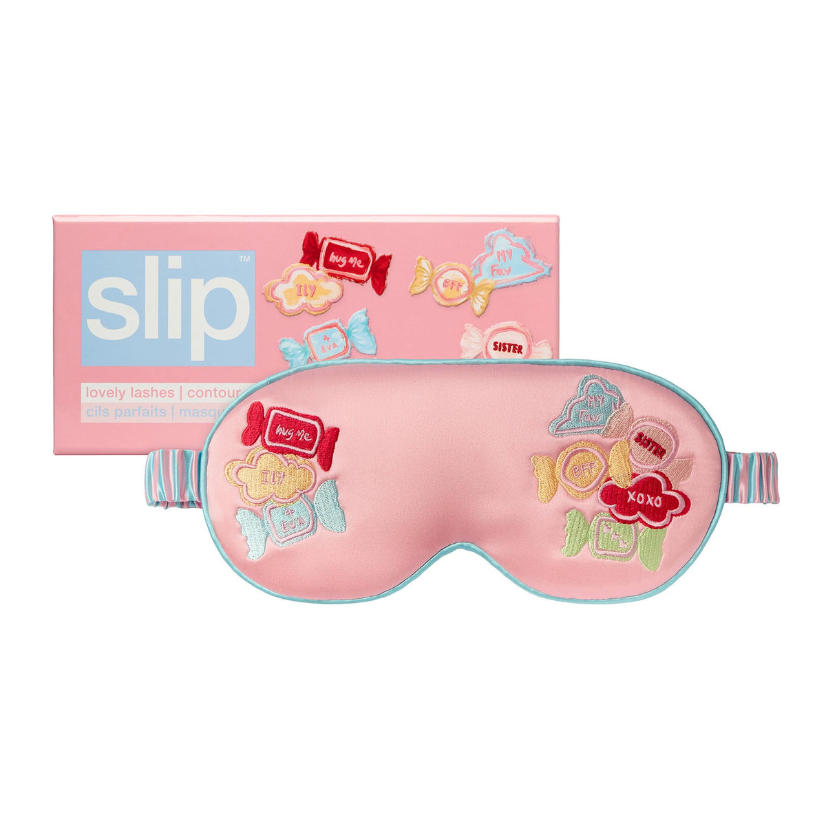 Slip Besties contorno: máscara ocular con diseño ergonómico para dormir sin presión.