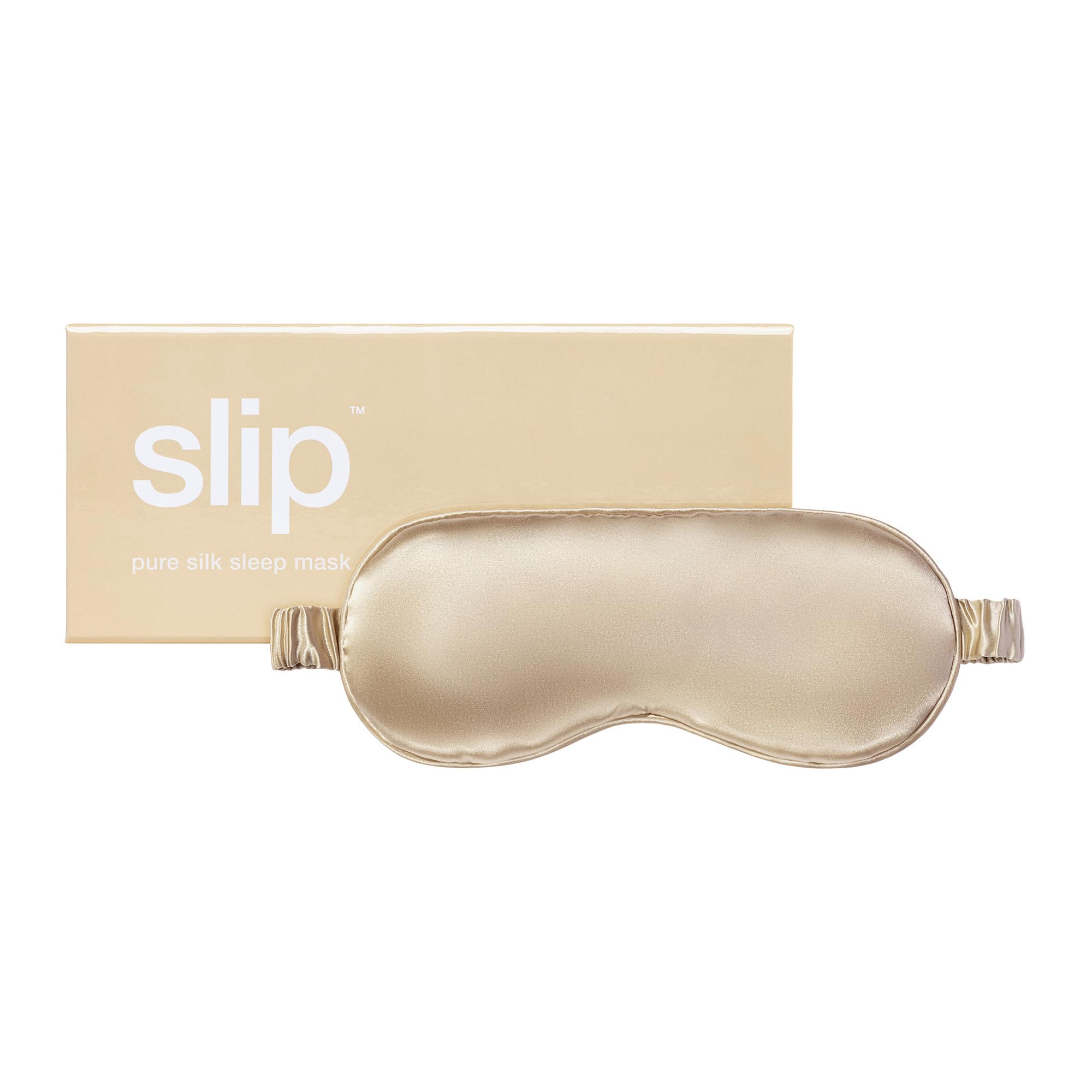 SLIP mascarilla para dormir Caramel de seda 22 momme para descanso suave y oscuro.