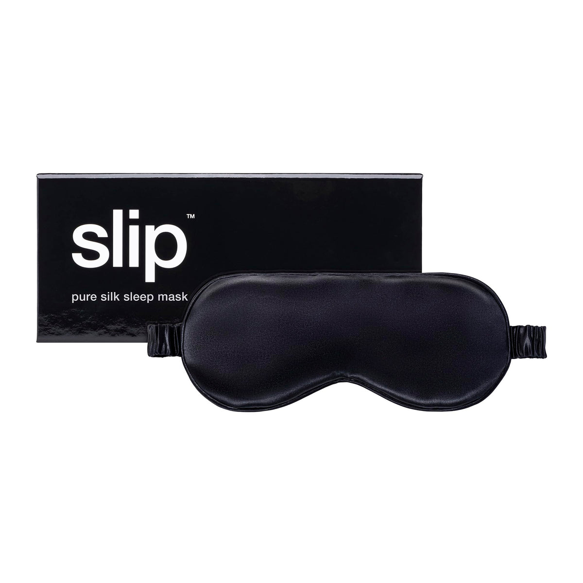 SLIP mascarilla dormir seda negro para descanso profundo y suave