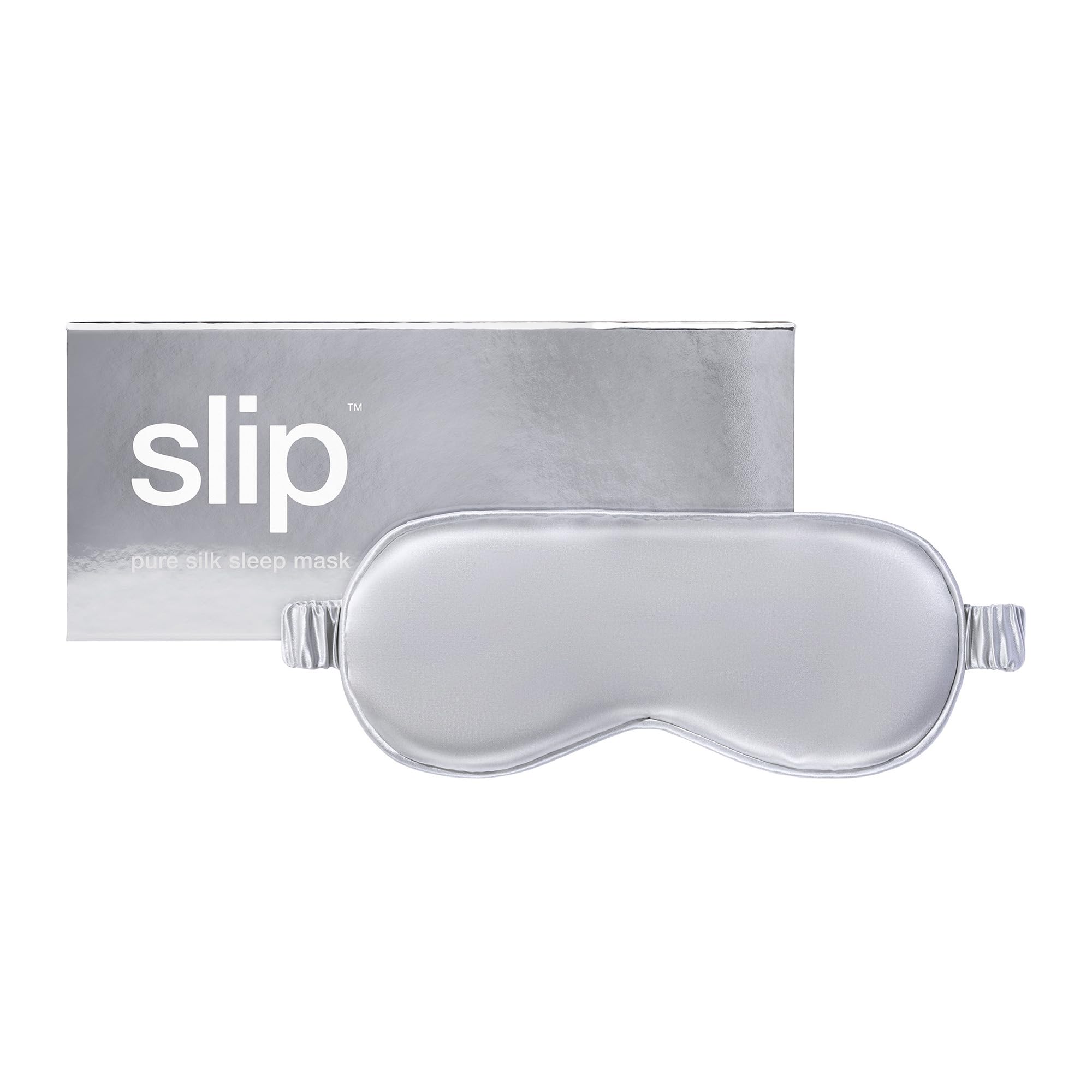 SLIP máscara de seda pura 22 momme vista frontal bloquea la luz para dormir mejor
