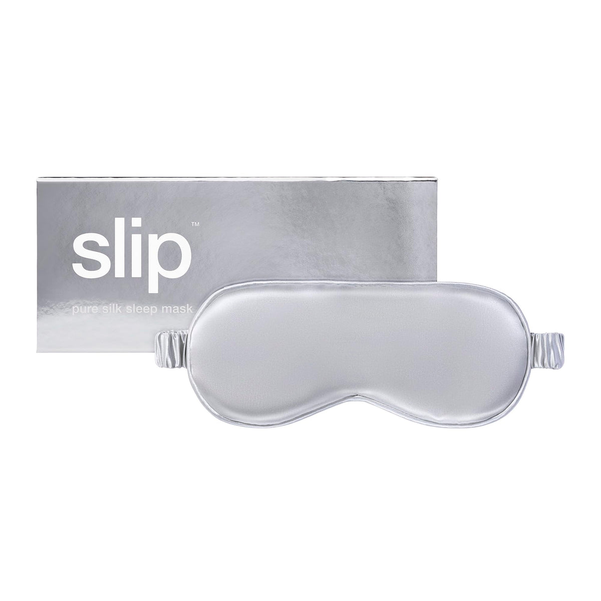 SLIP máscara de seda pura 22 momme vista frontal bloquea la luz para dormir mejor