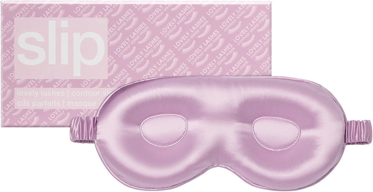 SLIP: mascarilla contorno de seda pura protege las pestañas durante el sueño.