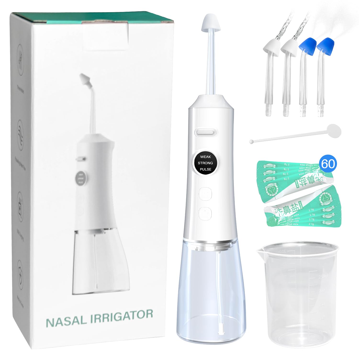 SLIPEXSAFE sistema nasal inalámbrico con tanque de 300 ml para uso diario.