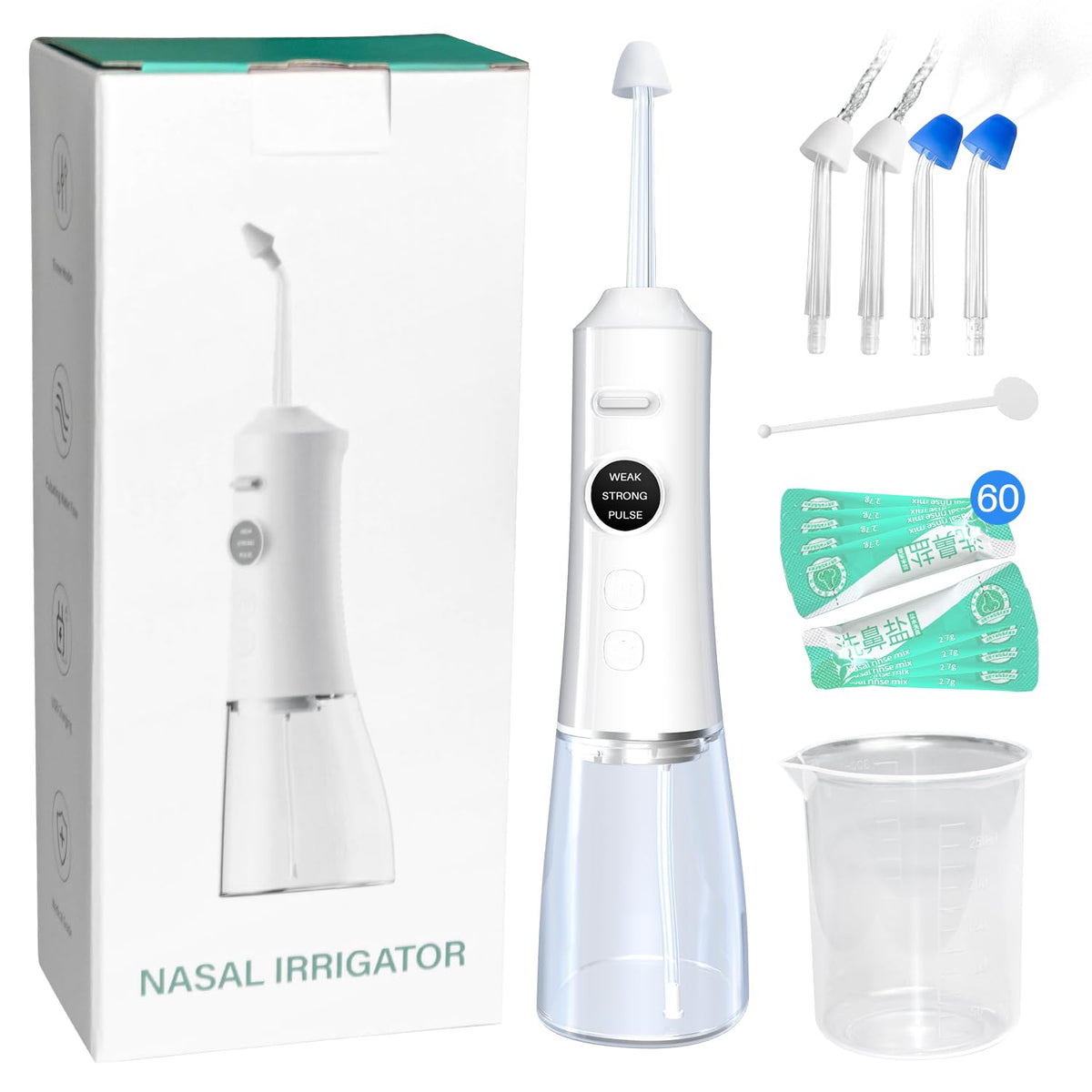 SLIPEXSAFE sistema nasal inalámbrico con tanque de 300 ml para uso diario.