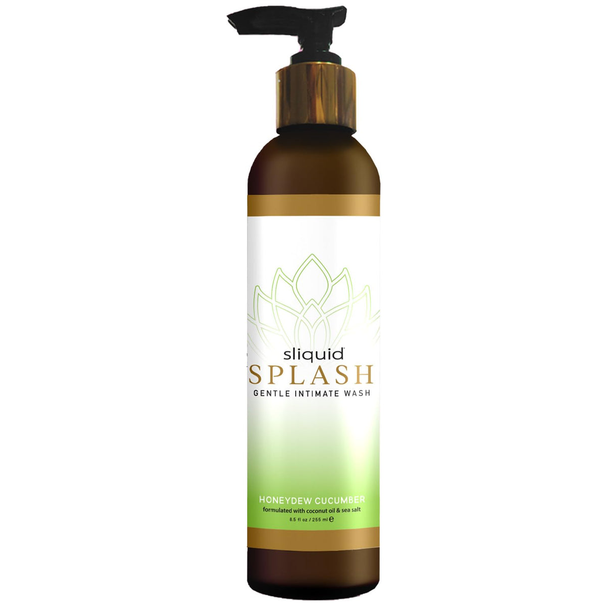 Sliquid Balance Splash Honeydew Cucumber, botella suave para higiene íntima respetuosa con el pH