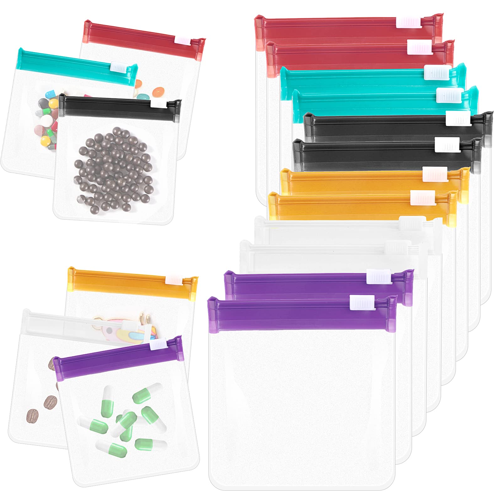 Sliverdew bolsa para pastillas con cierre deslizante, ideal para viaje y organización diaria.