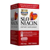Slo-Niacin polygel: tabletas de 750 mg con liberación progresiva para evitar rubor y picor