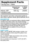 Tabletas Slo-Niacin sobre mesa, uso diario sencillo.