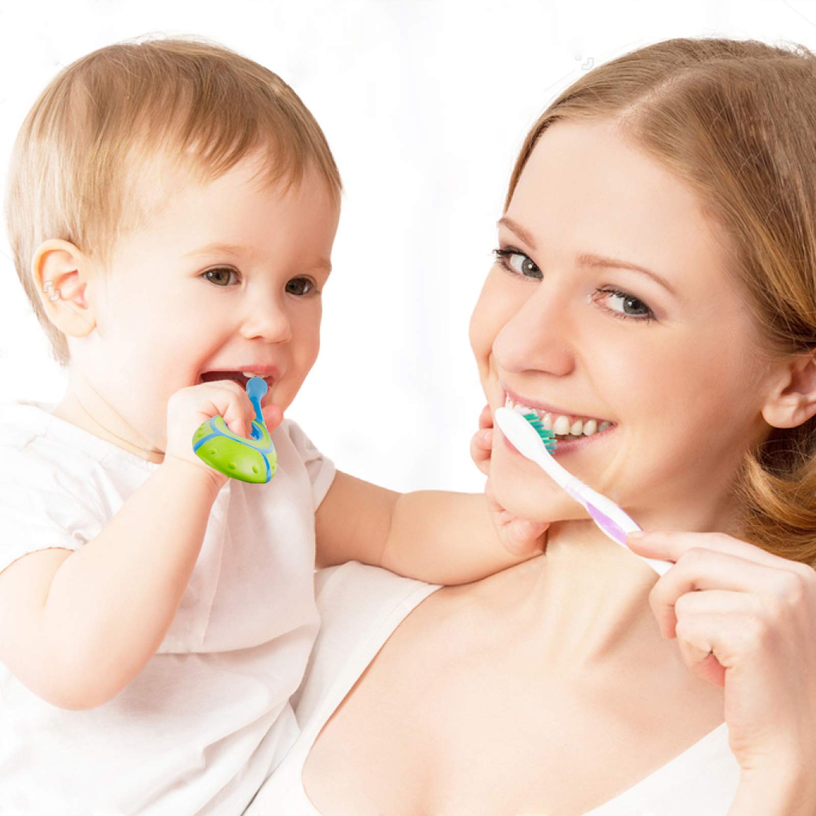 Cepillos Slotic para bebés envueltos individualmente, listos para regalo.