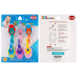 Pack de seis cepillos Slotic para iniciación de la higiene bucal.