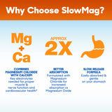 Slow-Mag etiqueta informativa en envase ayuda a identificar beneficios clave.