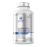 Smart Nutra Labs alfa lipoico 600mg, cápsulas veganas, fáciles de tragar para uso diario.