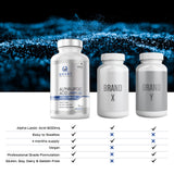 Smart Nutra Labs alfa lipoico 600mg, uso diario, posible apoyo antioxidante.