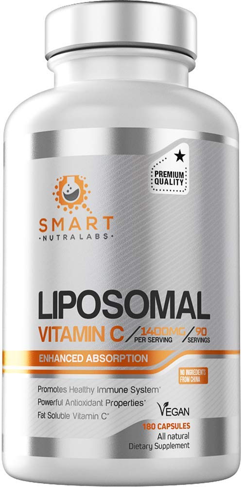 Smart Nutra Labs bote de cápsulas vitamina C liposomal para absorción