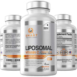 Smart Nutra Labs liposomal vitamina C 1400 mg cápsulas veganas para posible apoyo inmune