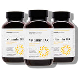 SMARTERNUTRITION Botella de D3 + K2 vegana en aceites de coco y oliva para absorción.