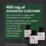 SMARTERNUTRITION Curcumina Softgels con aceite de semilla negra para mayor absorción.