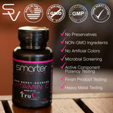 Cápsulas vegetales SmarterVitamins en primer plano para digestión suave.