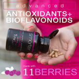 Mezcla TruC de 11 bayas SmarterVitamins para vitamina C de origen natural.