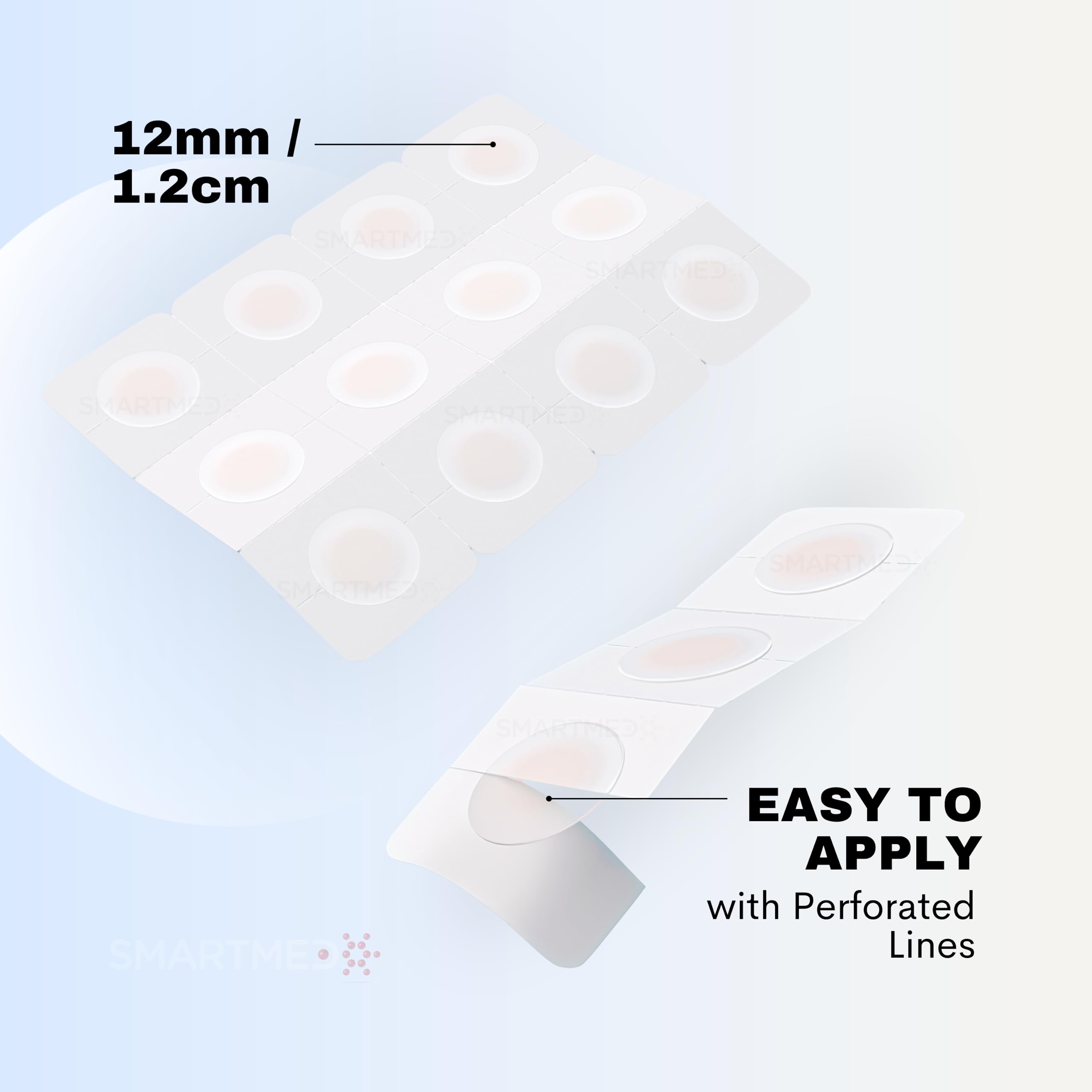 SMARTMED aplicación rápida de parche labial para uso diario.