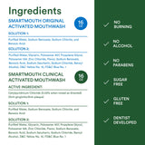 SmartMouth Clinical Activated menta: enjuague suave y duradero.