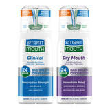 SmartMouth Clinico: botella vertiendo enjuague bucal para frescura 24 h