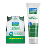 SmartMouth enjuague original, paquetes individuales para uso diario y fresco.