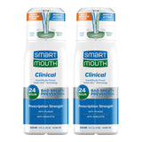 SmartMouth enjuague clínico con zinc, botella visible para higiene bucal