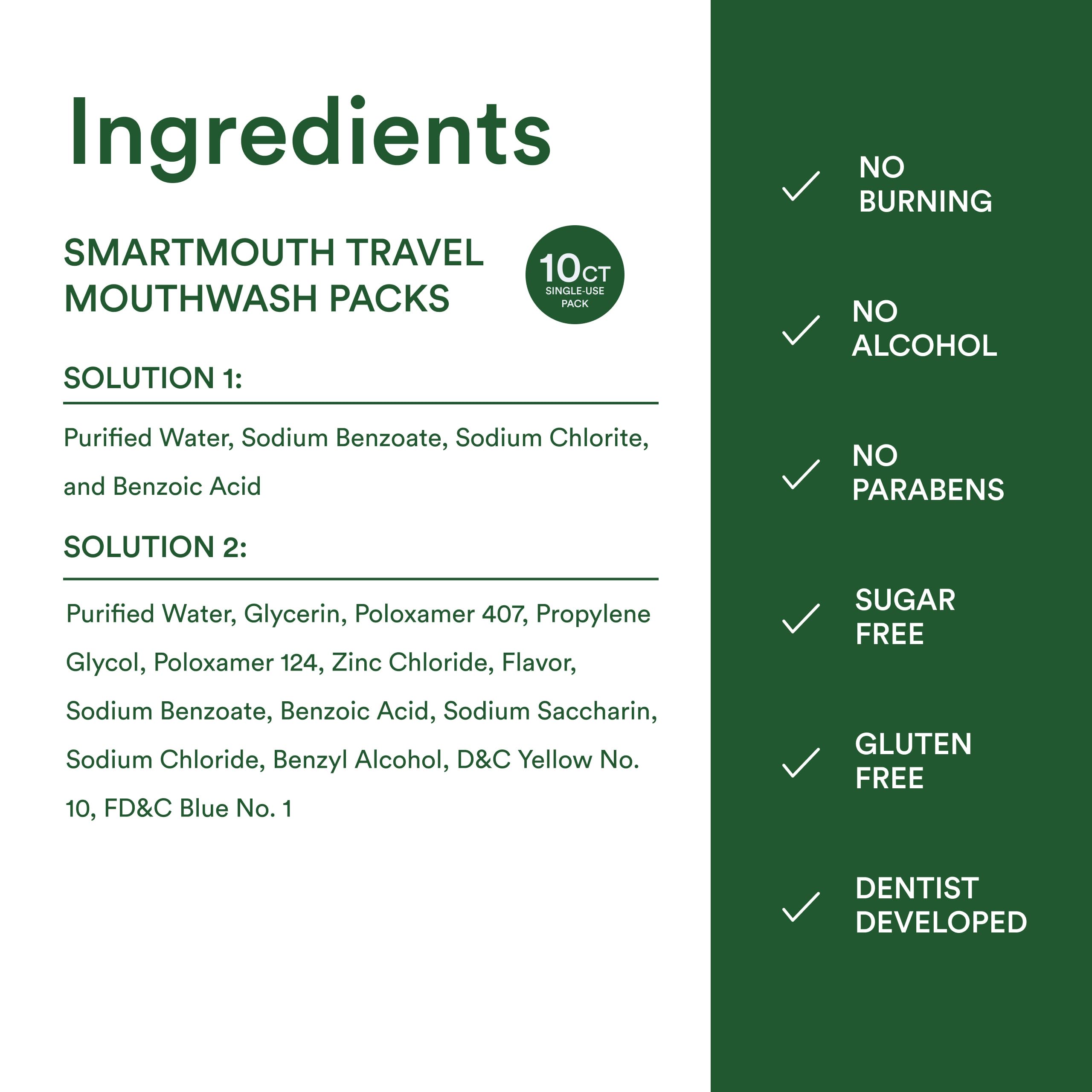 SmartMouth user rinse shows easy application for daily use.