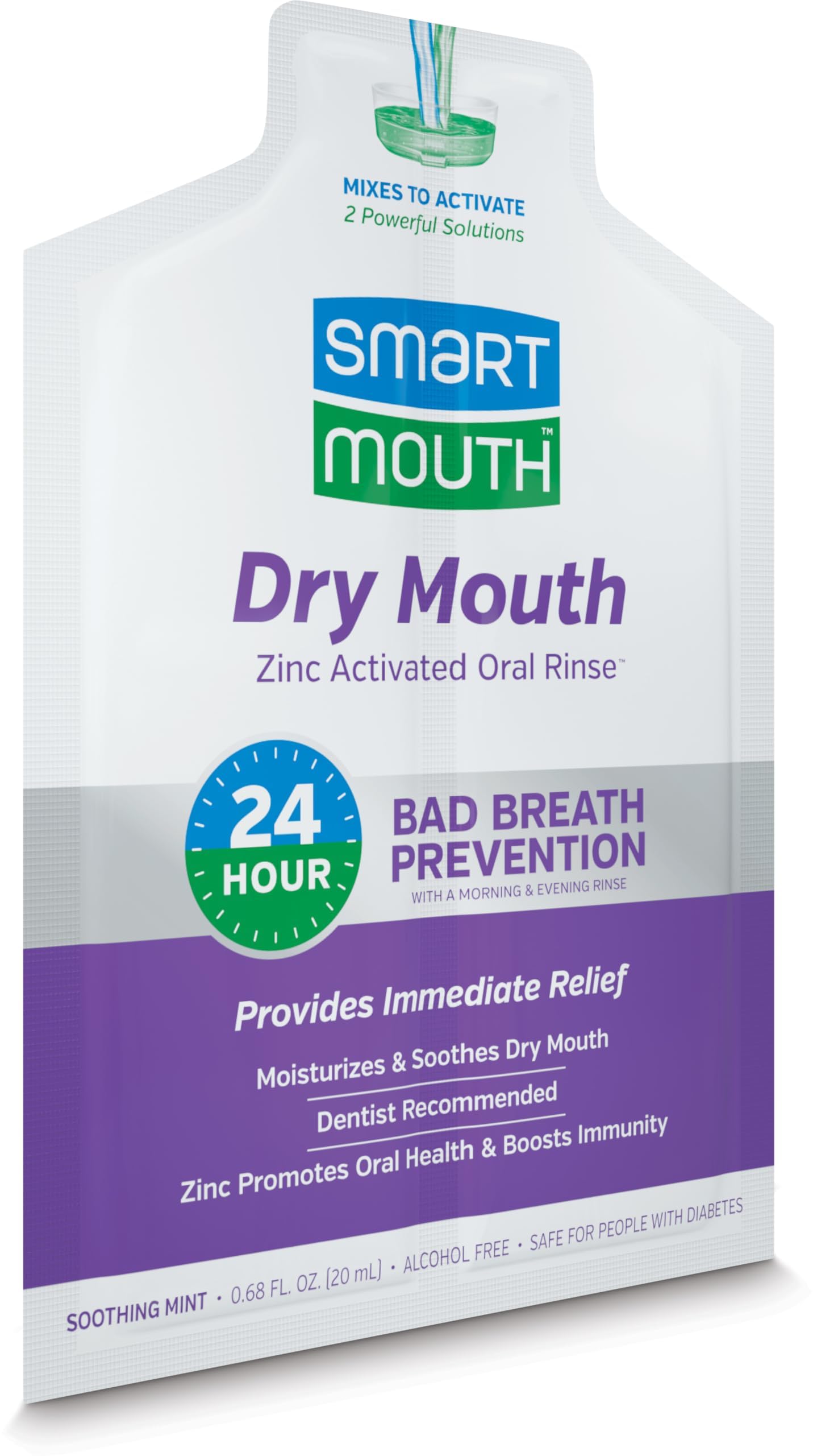 SmartMouth sabor menta: frescura de larga duración para el aliento