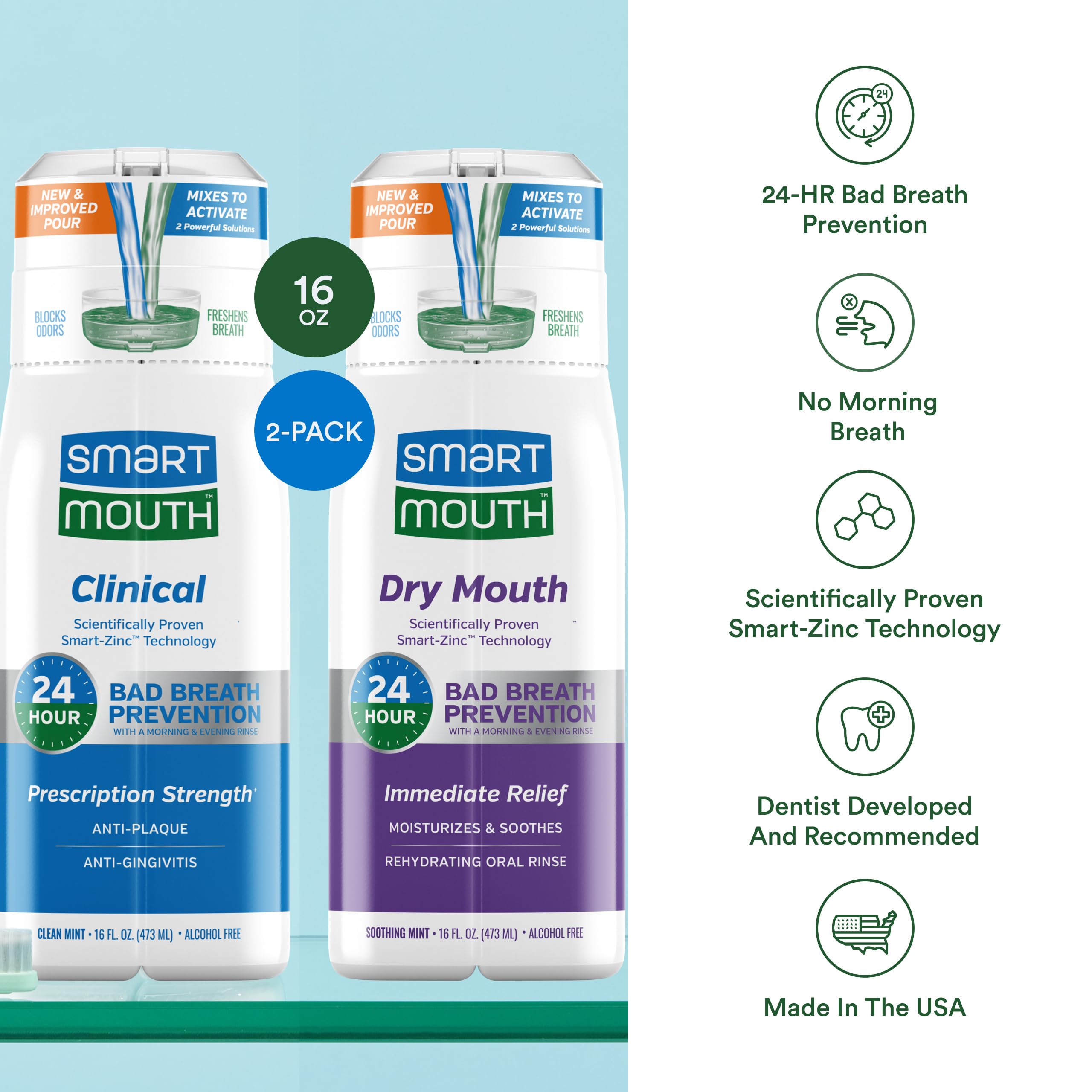 SmartMouth Sequedad: botella en mano para alivio inmediato de sequedad