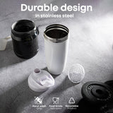 Smartshake de acero inoxidable resistente para uso diario.