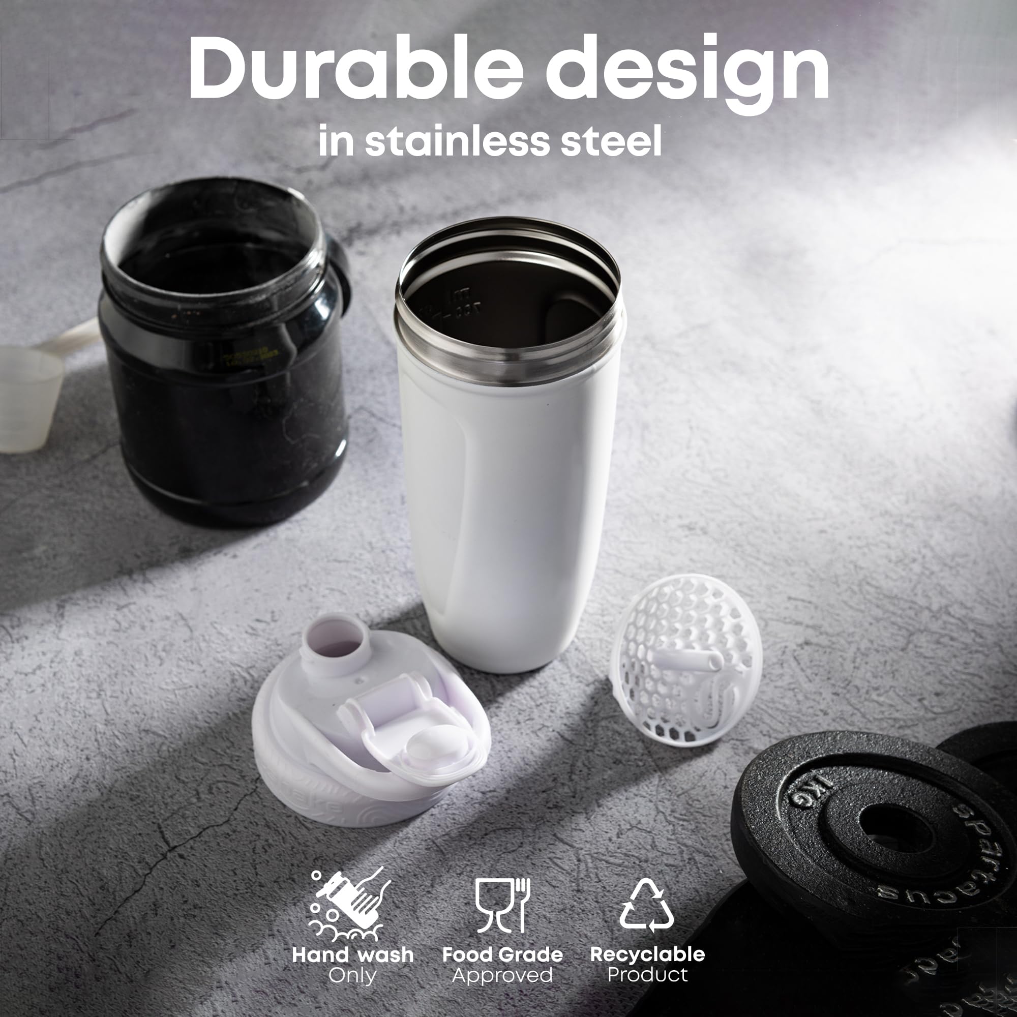 Smartshake DC COMICS Reforce Batman: acero inoxidable duradero para uso diario