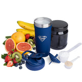 Smartshake DC Comics Reforce botella en acero 304, resistente y BPA libre.