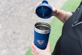 Smartshake DC Comics Reforce tapa rosca anti-fugas para transporte seguro.