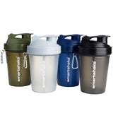 Smartshake Lite botella 400 ml gris niebla para batidos diarios sin fugas.