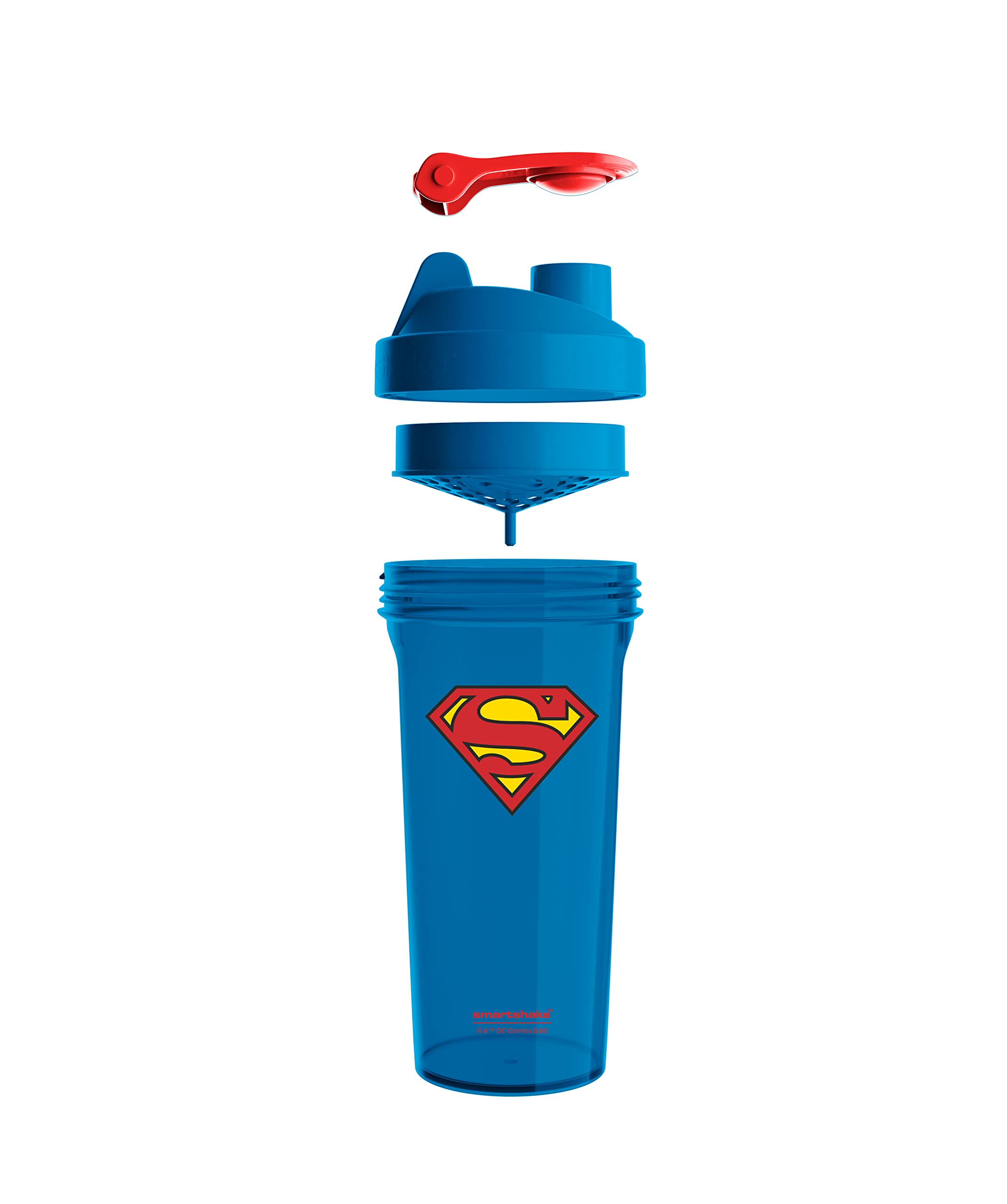 Abertura amplia de SmartShake Lite Superman facilita limpieza y vertido