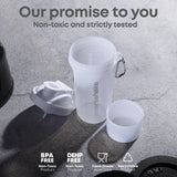 Smartshake Slim rosa algodón, botella 400 ml con estilo moderno