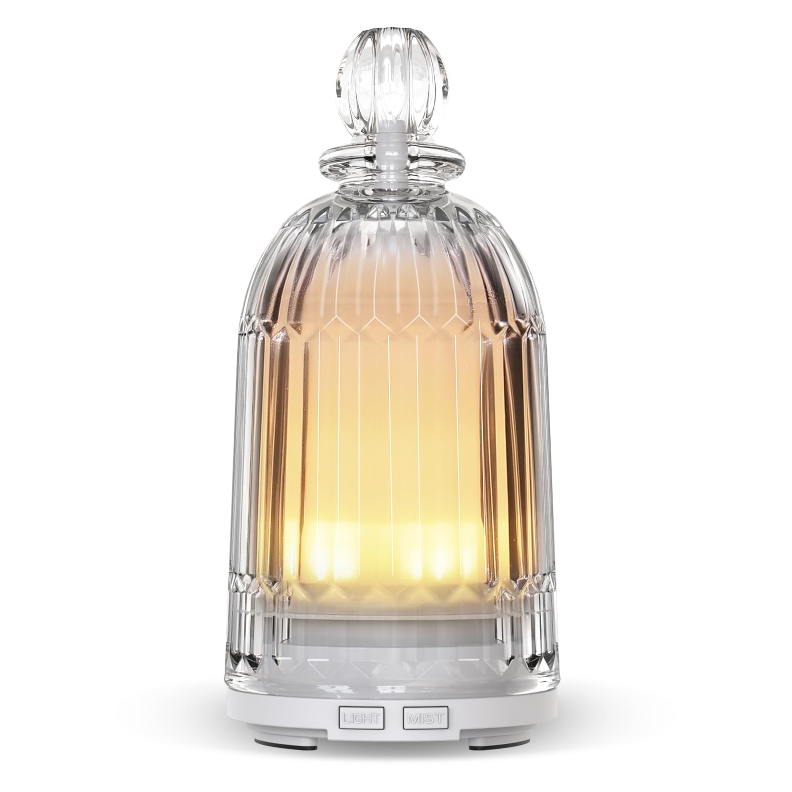 Smartwell difusor con tapa de vidrio para aromaterapia en casa