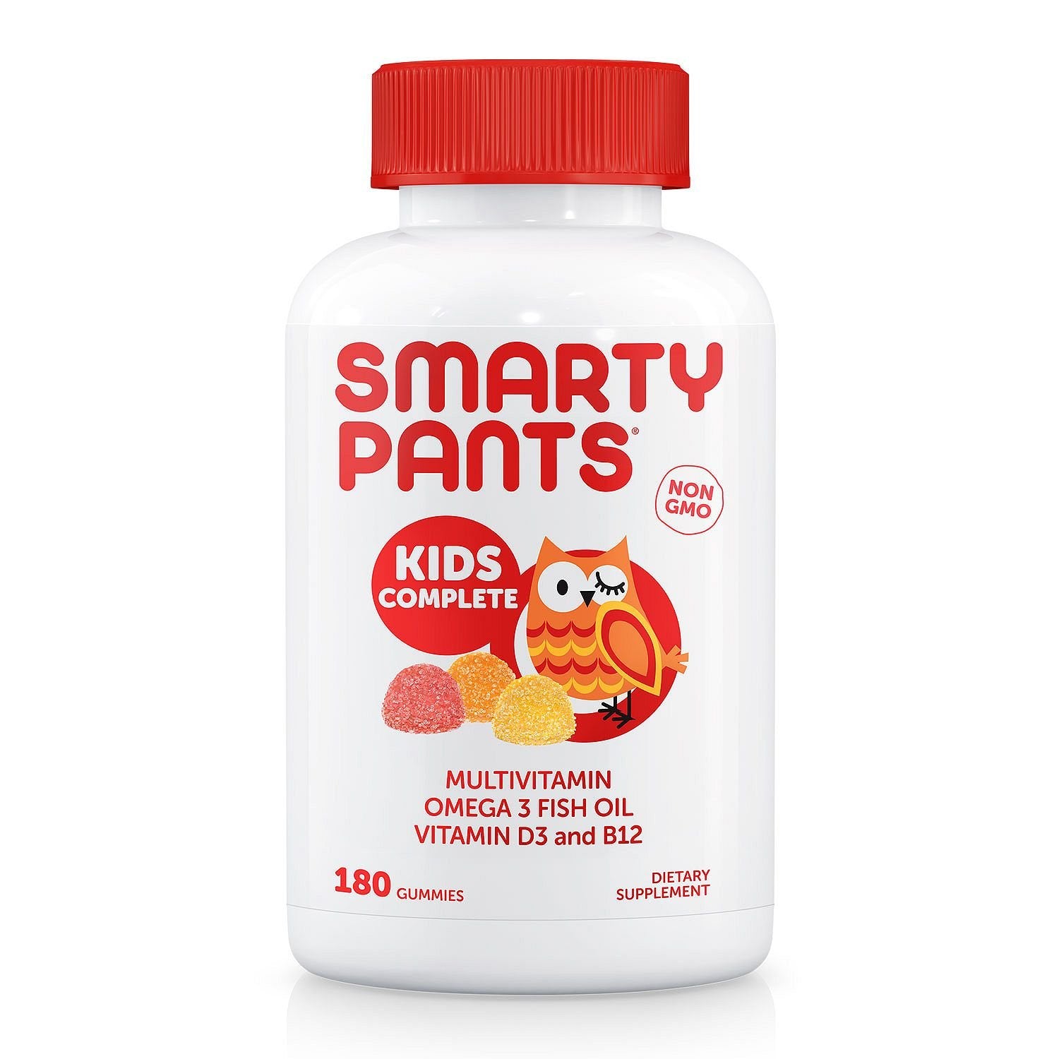 Smartypants Niños gomitas diarias en caja para apoyo de la dieta infantil.